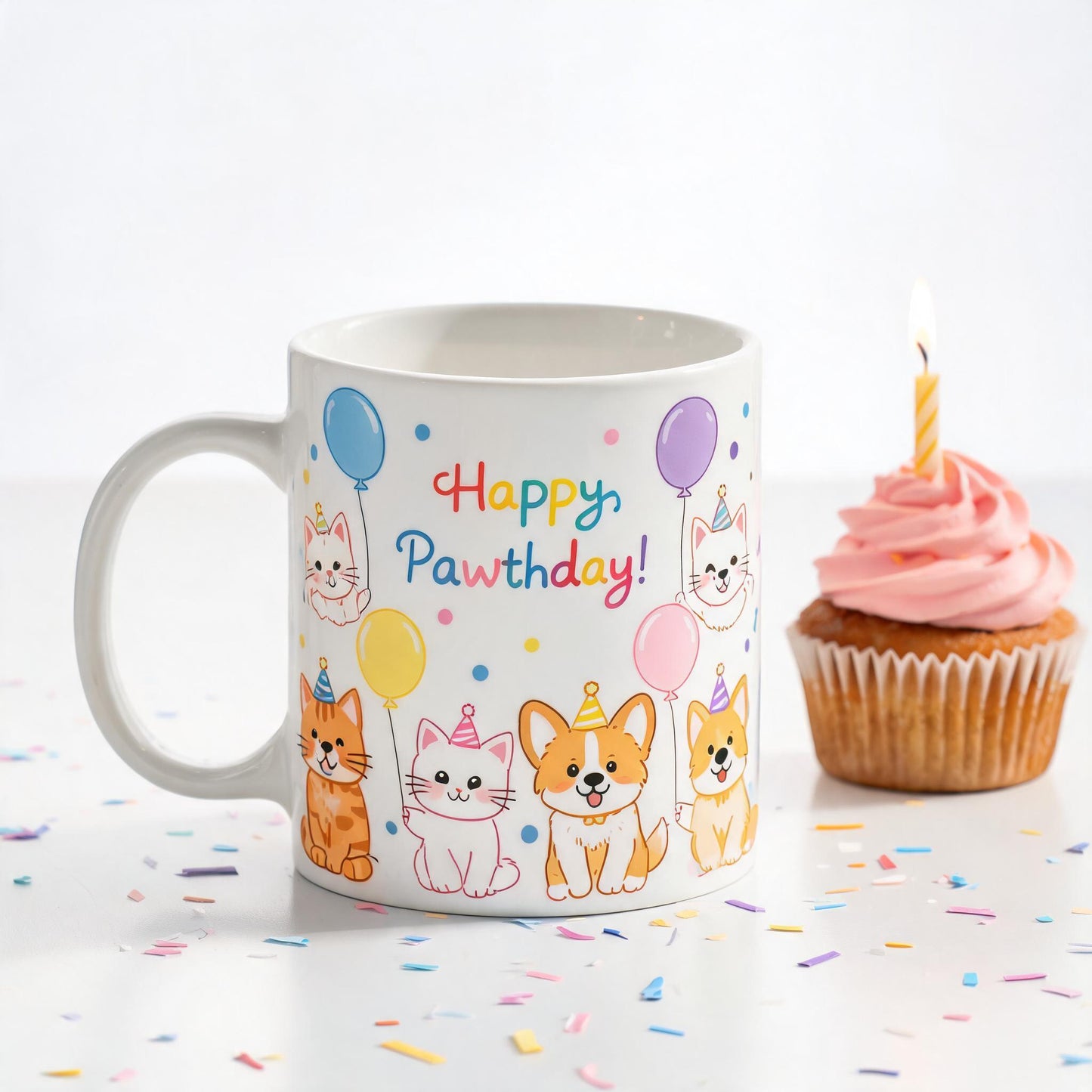 Happy Pawthday Birthday Mug