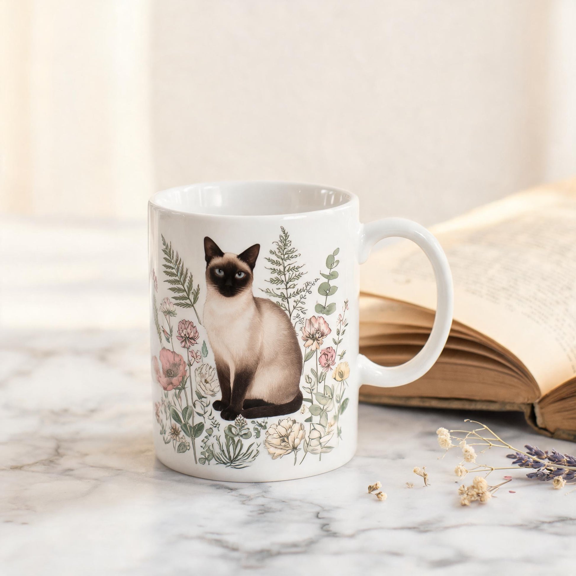 Botanical Cat Mug