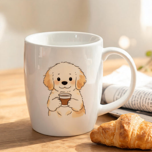 Golden Retriever Breakfast Buddy Mug