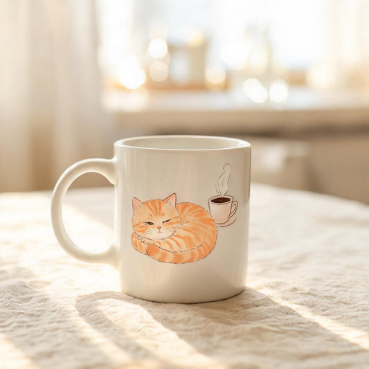 Sleepy Tabby Mug